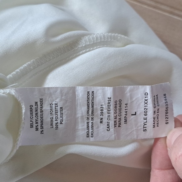 Sequin Heart Lined Lace Stretch Shift 3/4 Sleeve Chic Fitted Formal Dress - Picture 10 of 10